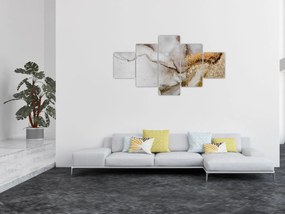 Obraz - Atrament marmurkowy (125x70 cm)