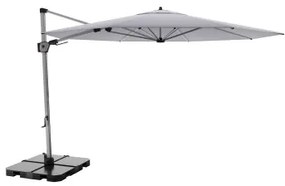 KNIRPS 320 x 320 cm - luksusowy wahadłowy parasol ogrodowy z drążkiem bocznym : Kolor parasola Knirps - Szary