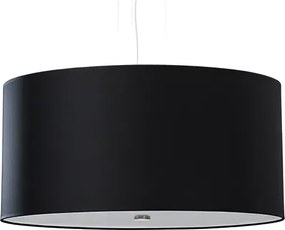 Czarny okrągły żyrandol z abażurem 50 cm - 3X EX689 S6-A73