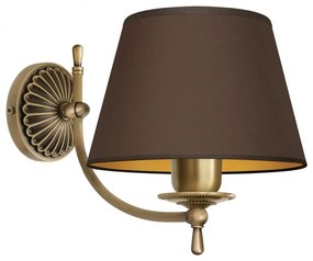 Bogaty ciemno złoty klasyczny kinkiet L-K1AGm