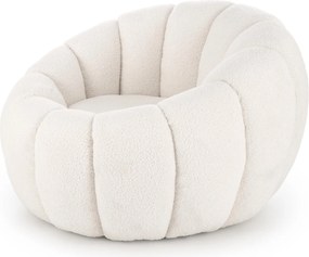 Fotel wypoczynkowy z tkaniny bouclé Gaspar Halmar