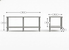 Szafka RTV SOLE 90 cm, biała