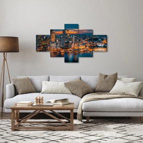 Obraz miasta nocą (125x70 cm)