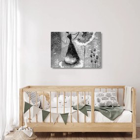 Obraz na szkle - Malarstwo afrykańskie (70x50 cm)