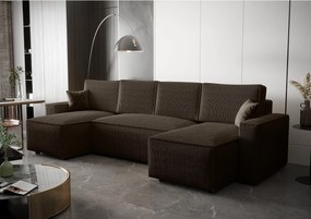 BEDANTE Narożnik AMBRO U Poso 06 z funkcją spania i pojemnikiem, kształt U, rozkładana sofa