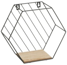 Czarno-naturalne półki zestaw 3 szt. 31 cm – Casa Selección