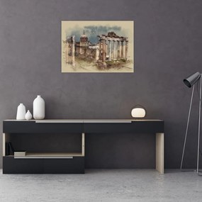 Obraz - Forum Romanum, Rzym, Włochy (70x50 cm)
