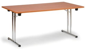 Składany stół konferencyjny FOLD, 160x80 cm, czereśnia