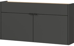 Antracytowa szafka 110x57x22 cm Ameca – Germania
