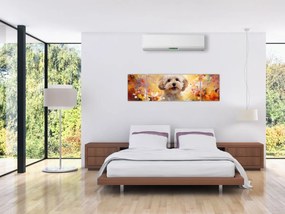Obraz - Szczęśliwy pies (170x50 cm)
