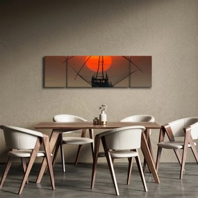 Obraz - Wschód słońca, jezioro Pakpra (170x50 cm)