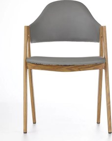 Krzesło na metalowym stelażu pokryte ekoskórą K247