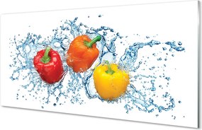 Panel nad Blat Kuchenny Kolorowe Papryki w Wodzie