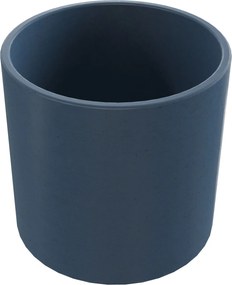 Umywalka betonowa nablatowa okrągła bez otworu na baterię 41 x 40 cm BENE | różne kolory : Kolor - Niebieski denim