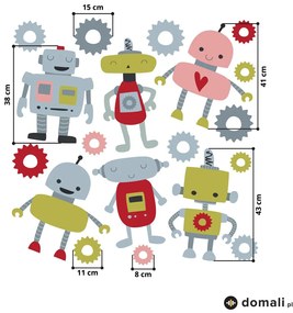 Naklejki na ścianę - Roboty II.