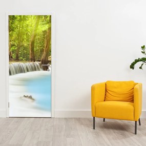 Fototapeta na drzwi - Huai Mae Kamin, wodospady w lesie (95x205cm)