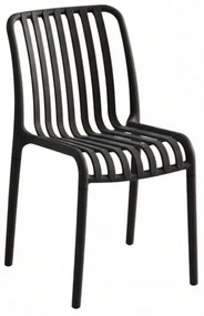 Plastowe krzesło TREGO, antracytowe