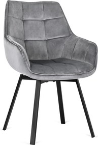 Pikowane krzesło obrotowe z lamówką Luna