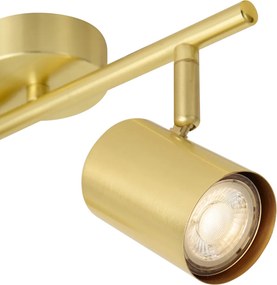 Nowoczesna mosiężna 2-punktowa regulowana lampa sufitowa - Jeana