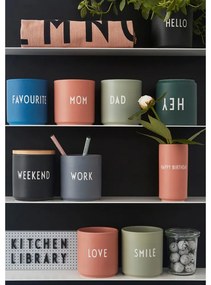 Ciemnoszary porcelanowy kubek 300 ml Work – Design Letters