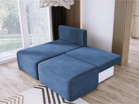 Narożnik TILIA wolnostojący układ L strona Lewa z funkcją spania w tkaninie Tilia 77