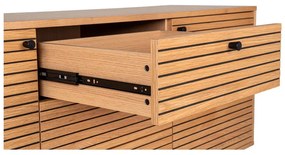 Niska komoda w dekorze dębu w naturalnym kolorze 150x74 cm Kyoto – House Nordic