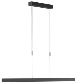 Czarna lampa wisząca LED ze ściemniaczem Straight – Fischer &amp; Honsel