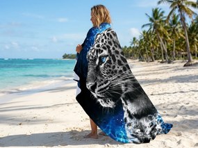 Szybkoschnący XXL ręcznik plażowy LEORIX kolorowy 150 x 210 cm, 100% mikrofibra