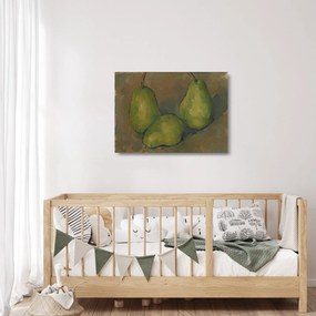 Obraz na szkle - Paul Cézanne, Three Pears, reprodukcje (70x50 cm)