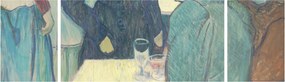 Obraz - Henri de Toulouse-Lautrec, A Corner of the Moulin de la Galette, reprodukcje (170x50 cm)