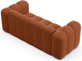 Ceglasta sofa z tkaniny szenilowej 200 cm Lupine – Micadoni