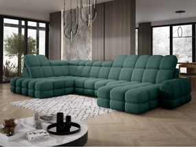 Narożnik TOLLO XL z elektryczną regulacją siedziska Lewostronny w tkaninie promocyjnej BUBBLE 12 WERSAL