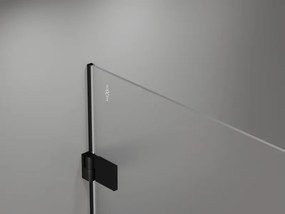 Mexen Lunar-B drzwi prysznicowe uchylne prawe 60 cm, transparent, czarne - 832-060-000-70-00-P