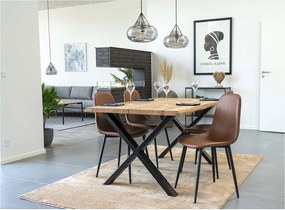 Zestaw 2 Krzeseł Sztokholm, Brązowy, 54x44x88 cm, Kendra Home