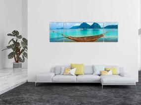 Obraz - Hamak na plaży (170x50 cm)