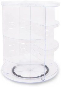 Transparentny plastikowy obrotowy organizer łazienkowy – Hermia
