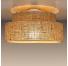 Plafon BOHO 1xE27/60W/230V śr. 40 cm beżowy