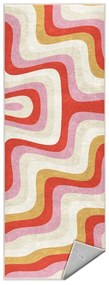 Żółto-różowy chodnik odpowiedni do prania 80x200 cm Creamy Raspberry Swirl – Mila Home