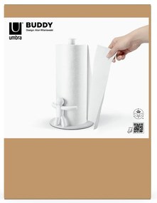 Stalowy stojak na ręczniki kuchenne ø 19 cm Buddy – Umbra