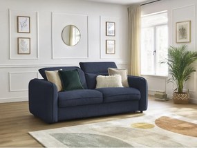 Ciemnoniebieska sofa 236 cm Achille – Bobochic Paris