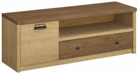 Loftowa szafka RTV dąb cremona + dąb lefkas L8-N02