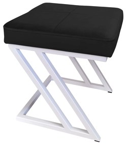 Pufa ZETA LOFT taboret podnóżek podstawa biała MG19