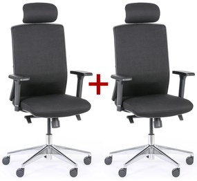 Krzesło biurowe NED F 1+1 GRATIS, czarny