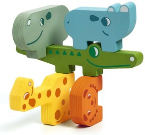 Dziecięce drewniane puzzle w kształcie zwierzątek Djeco Puzzle