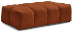 Ceglasty podnóżek z materiału bouclé Everest – Bobochic Paris