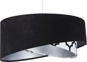 Czarno-srebrna asymetryczna lampa wisząca - 4X EX997 Z1-A31