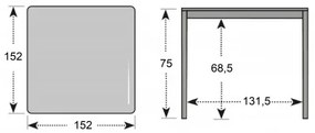 PRATO YELMO ALU - aluminiowy zestaw ogrodowy 6+1