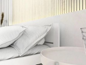 Łóżko IKAROS DOUBLE 80 x 200 cm, białe Stelaż: Bez stelaża, Materac: Bez materaca