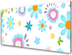 Szkło do Kuchni na Ścianę Harmonijny Ogród Kwiatowy