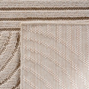 Dywan nowoczesny Helix Geometria beżowy 80 cm x 250 cm